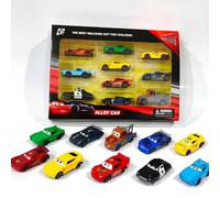 Disney Pixar Cars 5/6/7/10 Piece Set Lightning McQueen Jackson Storm Uncle Mike Truck Cast metal car model children's toy gift 6pcs no box-1