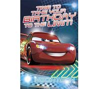 Disney Pixar Cars Birthday Card - Crossing The Finishing Line