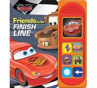 Disney Pixar Cars - Friends to the Finish Line 7-Button Sound Book - Featuring Lightning McQueen and Mater - PI Kids
