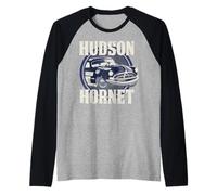 Disney Pixar Cars Hudson Hornet Badge Raglan Baseball Tee