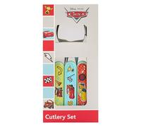 Disney Pixar Cars Kids 3 Piece Cutlery Set by Polar Gear - Child-Friendly Stainless Steel Flatware Set with Fork, Knife, and Spoon - Perfect for Toddlers and Preschoolers
