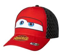 Disney Pixar Cars Kids Baseball Cap, Lightning McQueen Cotton Adjustable Snapback Hat for Boys, Age 2-4 Years, Checkered