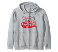 Disney Pixar Cars Legend Of The Track! McQueen Retro Shot Zip Hoodie