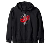 Disney Pixar Cars Lightning McQueen Bolt Logo Zip Hoodie