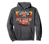 Disney Pixar Cars Lightning McQueen Faded Pit Crew Poster Pullover Hoodie