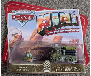 Disney Pixar Cars-Mini Adventures-Sarge's Boot Camp-Guido & Red-Die-Cast-New