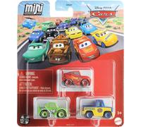 Disney Cars Mini Racers 3-Pack: Lightning McQueen, Vitoline #24 Brick Yardley, Dexter Hoover