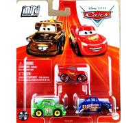 Disney Pixar Cars Mini Racers (Fabulous Hudson Hornet - Chick Hicks - Lightning McQueen) 3 Pack New