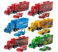 Disney Pixar cars Toy Racing Lightning McQueen Jackson Storm Mike Uncle Truck 1:55 Alloy Model Car combination Boy birthday Gift 95 3 st