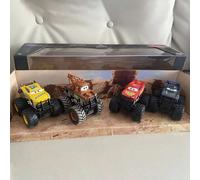 Disney Pixar Cars Toy Set with Lightning McQueen Jackson Storm Mack - Pull-Back Truck Models Children's Play Vehicles Gift 4pcs 1box