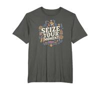 Disney Pixar Coco Seize Your Moment T-Shirt, Men's Big and Tall, Asphalt Grey, 4X Tall