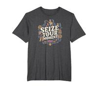 Disney Pixar Coco Seize Your Moment T-Shirt, Men's Big and Tall, Dark Heather Grey, 6X Tall