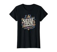Disney Pixar Coco Seize Your Moment T-Shirt, Women, Black, X-Large
