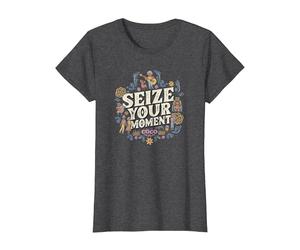 Disney Pixar Coco Seize Your Moment T-Shirt, Women, Dark Heather Grey, Small