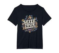 Disney Pixar Coco Seize Your Moment T-Shirt, Women's Plus, Black, 6X