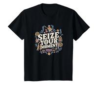 Disney Pixar Coco Seize Your Moment T-Shirt, Youth, Black, Large