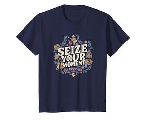 Disney Pixar Coco Seize Your Moment T-Shirt, Youth, Navy Blue, 3T