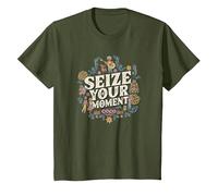 Disney Pixar Coco Seize Your Moment T-Shirt, Youth, Olive Green, 2T