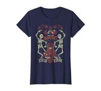 Disney Pixar Coco Your Moment Skeletons T-Shirt, Women, Navy Blue, X-Small