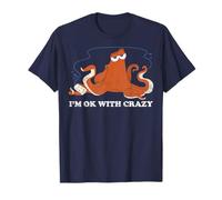 Disney Pixar Finding Dory Hank Faded Okay With Crazy Text T-Shirt