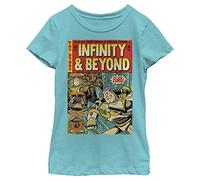 Disney Pixar Girl's Comic Relief T-Shirt, Tahiti Blue, XL
