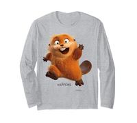 Disney Pixar Hoppers Beaver Mable Running Happy To Say Hello Long Sleeve T-Shirt