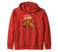 Disney Pixar Hoppers Beaver Mable Running Happy To Say Hello Zip Hoodie