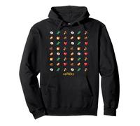 Disney Pixar Hoppers Coconut Lizard Log Beaver Heart Emojis Pullover Hoodie