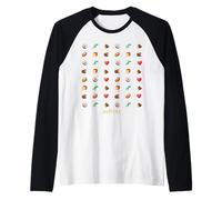 Disney Pixar Hoppers Coconut Lizard Log Beaver Heart Emojis Raglan Baseball Tee