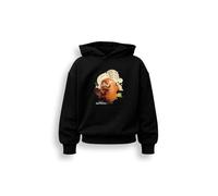 Disney Pixar Hoppers Kids Hoodie - Black Cotton Blend Hooded Jumper, Long Sleeve Pullover, Soft Touch Comfort, Rib Cuffs And Hem, Hoppers Character Graphic, Everyday Casual Layer
