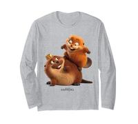 Disney Pixar Hoppers King George And Mabel Playing Together Long Sleeve T-Shirt