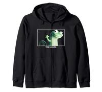 Disney Pixar Hoppers Tom Lizard Funny Face Empty Head Zip Hoodie