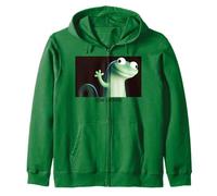 Disney Pixar Hoppers Tom Lizard Funny Face & Empty Head Zip Hoodie