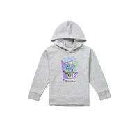 Disney Pixar Icons Youth Kids Pull-Over Hoodie, Athletic Heather in Grey | Size: 9-11 Years Disney Grey 9-11 Years
