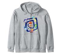 Disney Pixar Inside Out 2 Emotions Spiral Of Anxiety Retro Zip Hoodie