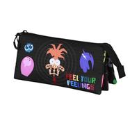 Disney Pixar Inside Out 2 Feeling-Triple Pencil Case, Multicolour, 23 x 11 cm