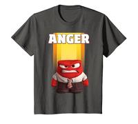 Disney Pixar Inside Out Anger Graphic T-Shirt T-Shirt, Youth, Asphalt Grey, 2T