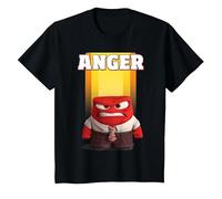 Disney Pixar Inside Out Anger Graphic T-Shirt T-Shirt, Youth, Black, 4T