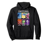 Disney Pixar Inside Out Emotional Adventures Text Group Shot Pullover Hoodie, Adult Unisex, Black, Medium