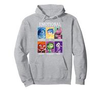 Disney Pixar Inside Out Emotional Adventures Text Group Shot Pullover Hoodie, Adult Unisex, Heather Grey, Small