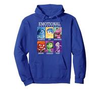 Disney Pixar Inside Out Emotional Adventures Text Group Shot Pullover Hoodie, Adult Unisex, Royal Blue, X-Large