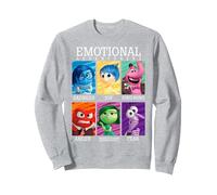 Disney Pixar Inside Out Emotional Adventures Text Group Shot Sweatshirt, Adult Unisex, Heather Grey, Small