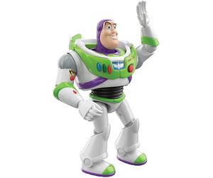 Disney Pixar Interactables Buzz Lightyear Talking Action Figure, 7-in / 17.8-cm Tall Posable Movie Character Toy, Interacts with Other Figures, Kids
