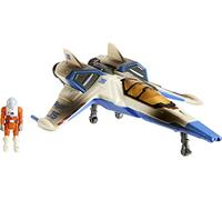 Disney Pixar Lightyear Hyperspeed Series XL-15 Battle Damage Spaceship & Buzz Lightyear Figure, 6 Inch Long Vehicle, Toy 4 Years & Up