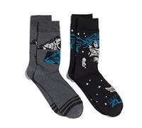 Disney Pixar Lightyear Mens 2 Pack Crew Socks