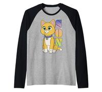 Disney Pixar Lightyear Sox Starry Cat Poster Raglan Baseball Tee