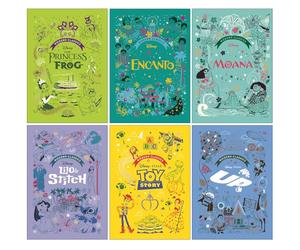 Disney & Pixar Modern Classics 6 Books Collection Set By Sally Morgan (The Princess and the Frog, Encanto, Moana, Lilo & Stitch, Toy Story & Up)