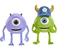 Disney Pixar Monsters at Work Mike Wazowski & Gary Action Figures, Collectible Disney Plus Character Toy, 4-in (10.2-cm) Tall Highly Posable with Authentic Detail, Kids Gift Ages 3 Years & Up