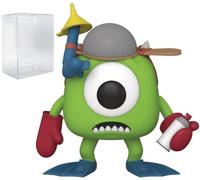 Disney Pixar: Monsters Inc. 20th - Mike Wazowski with Mitts Funko Pop! Vinyl Figure (Bundled with Compatible Pop Box Protector Case), Multicolor, 3.75 inches