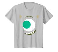 Disney Pixar Monsters, Inc. Big Face Mike Wazowski Costume T-Shirt, Youth, Silver Grey, Small